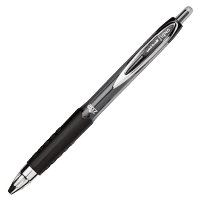قلم Uniball Signo قابل للسحب أسود UMN207F-BK 0.7 مم.