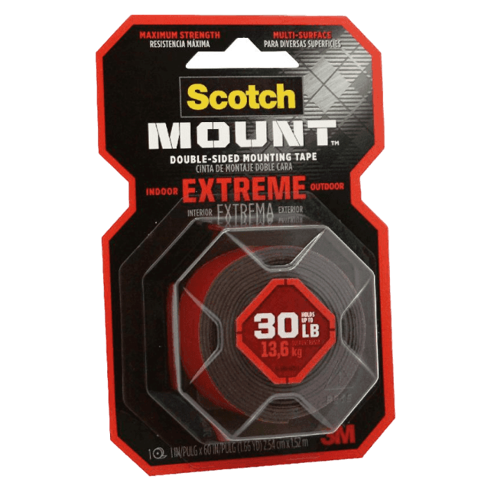 لفة تثبيت 3M Scotch-Mount Extreme شديدة التحمل 1 بوصة × 60.