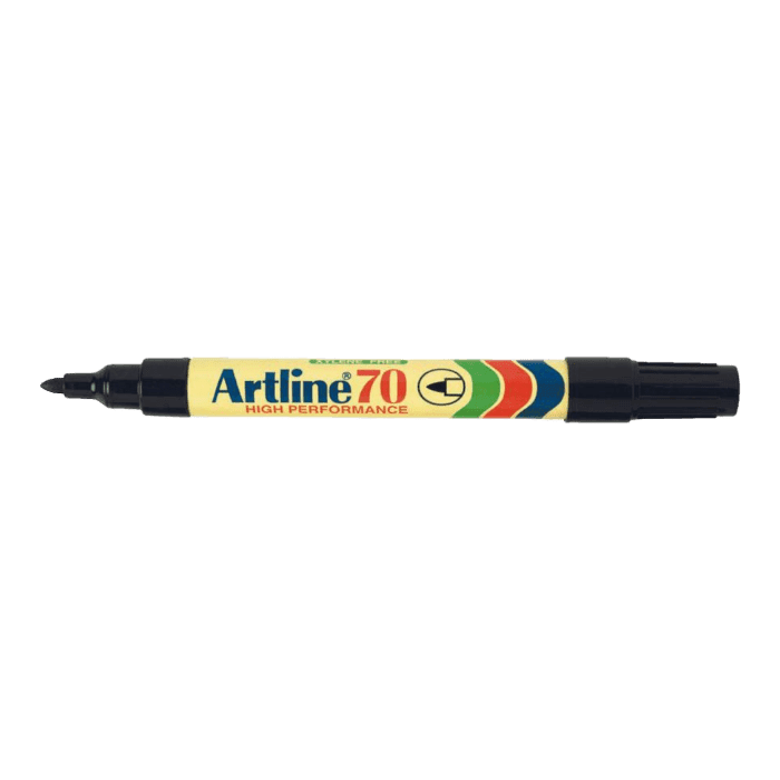 قلم تحديد دائم من Artline 70 أسود 1.5 مم.