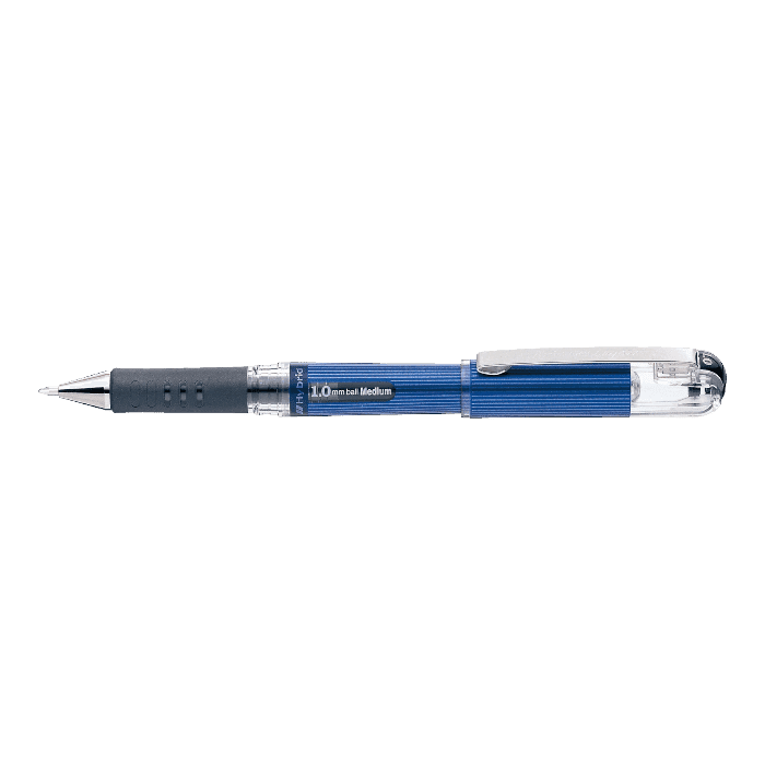 قلم Pentel حبر جل، قبضة هجينة Dx متوسط أسود K230 1 مم.