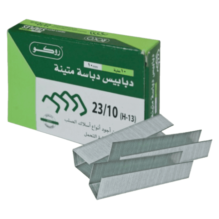 دبابيس روكو شديدة التحمل 23/10 نصف شريط 1000 دبوس.