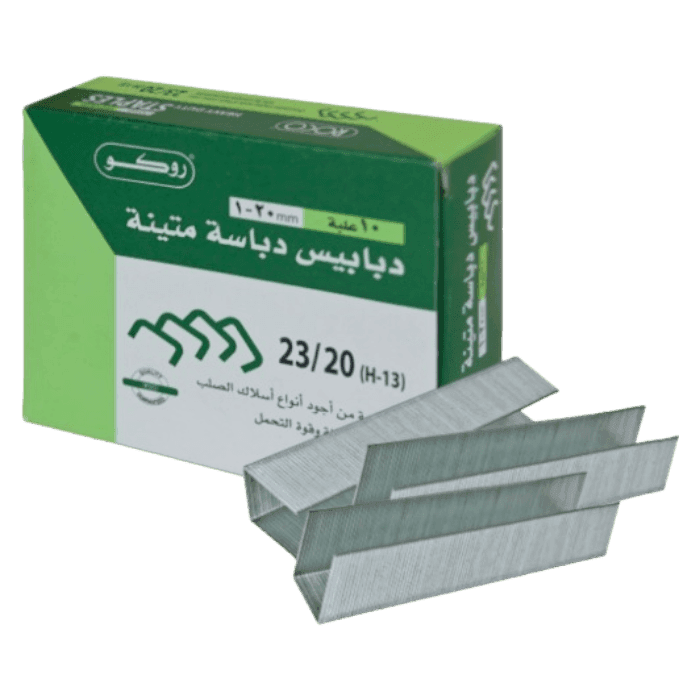 دبابيس روكو شديدة التحمل 23/20 نصف شريط 1000 دبوس