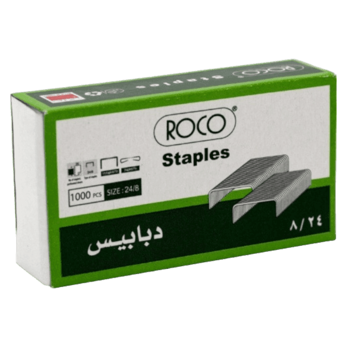 دبابيس روكو القياسية 26/6، مقاس الدبابيس 0.5 مم، نصف شريط، 1000 دبوس